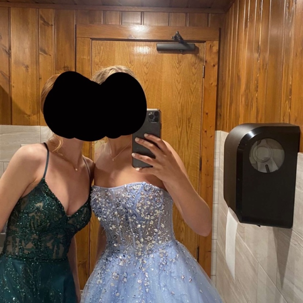 Clarisse Blue Prom Dress - Picture 2 of 5